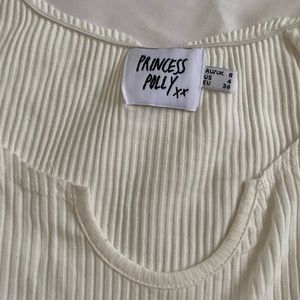 princess polly ribbed crop top